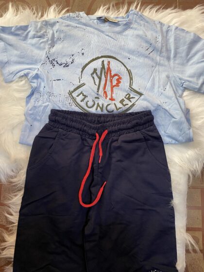 Mocler polo and joggers material Trouser