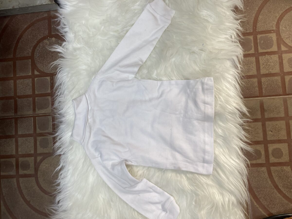 White turtle neck top