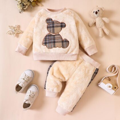 Fur panda joggers